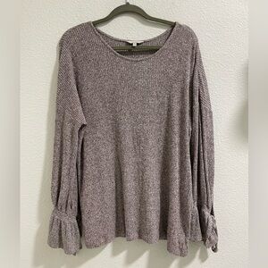 Lucky Brand Women's Knit Blouse in mauve